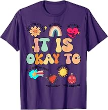 Yellow Women Counselor It's Okay To Mental Health Awareness T-Shirt