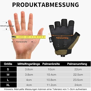 FREE SOLDIER Outdoor Gloves Full Finger Tactical Gloves Men's Motorcycle Gloves with Padded for Bicycle Airsoft Military Paintball and Other Outdoor Activities