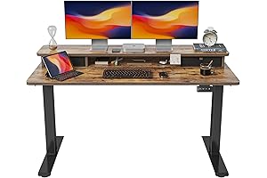 Enhance Your Workspace with the FEZIBO Electric Standing Desk with Storage: Empowering Productivity and Comfort