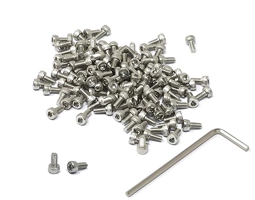 Miniatura 140 de iexcell 25 piezas M4 x 60/65/70/75/3.150 in paso de rosca 0.028 in acero inoxidable 304 cabeza hexagonal Tornillos Tornillos surtido Kit