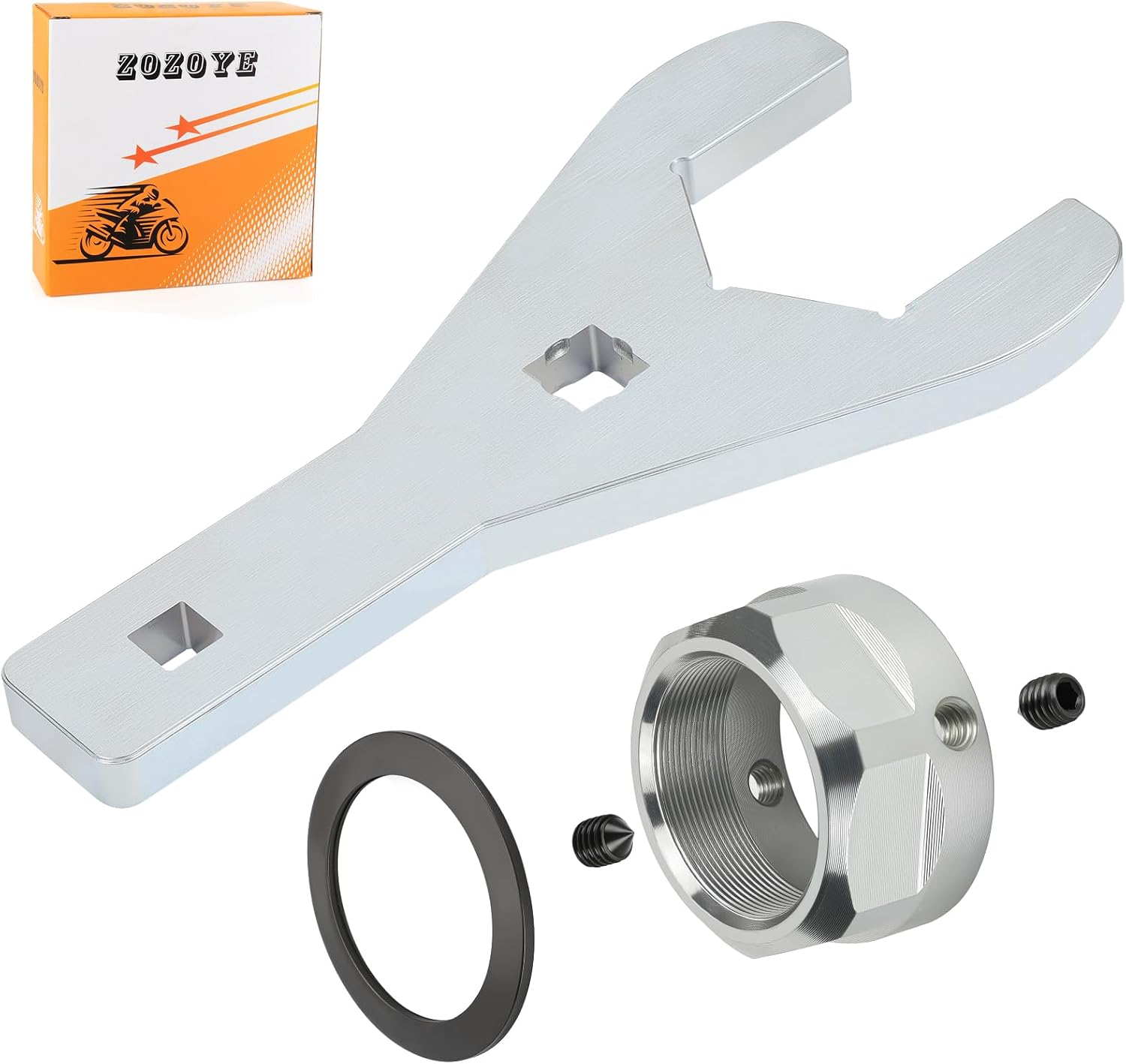 Rear Axle Nut Wrench Tool 46mm & Rear Axle Lock Nut Set For Yamaha Raptor 700 YFM700 YFM700R YFZ450 2004-2022 90179-36003-00