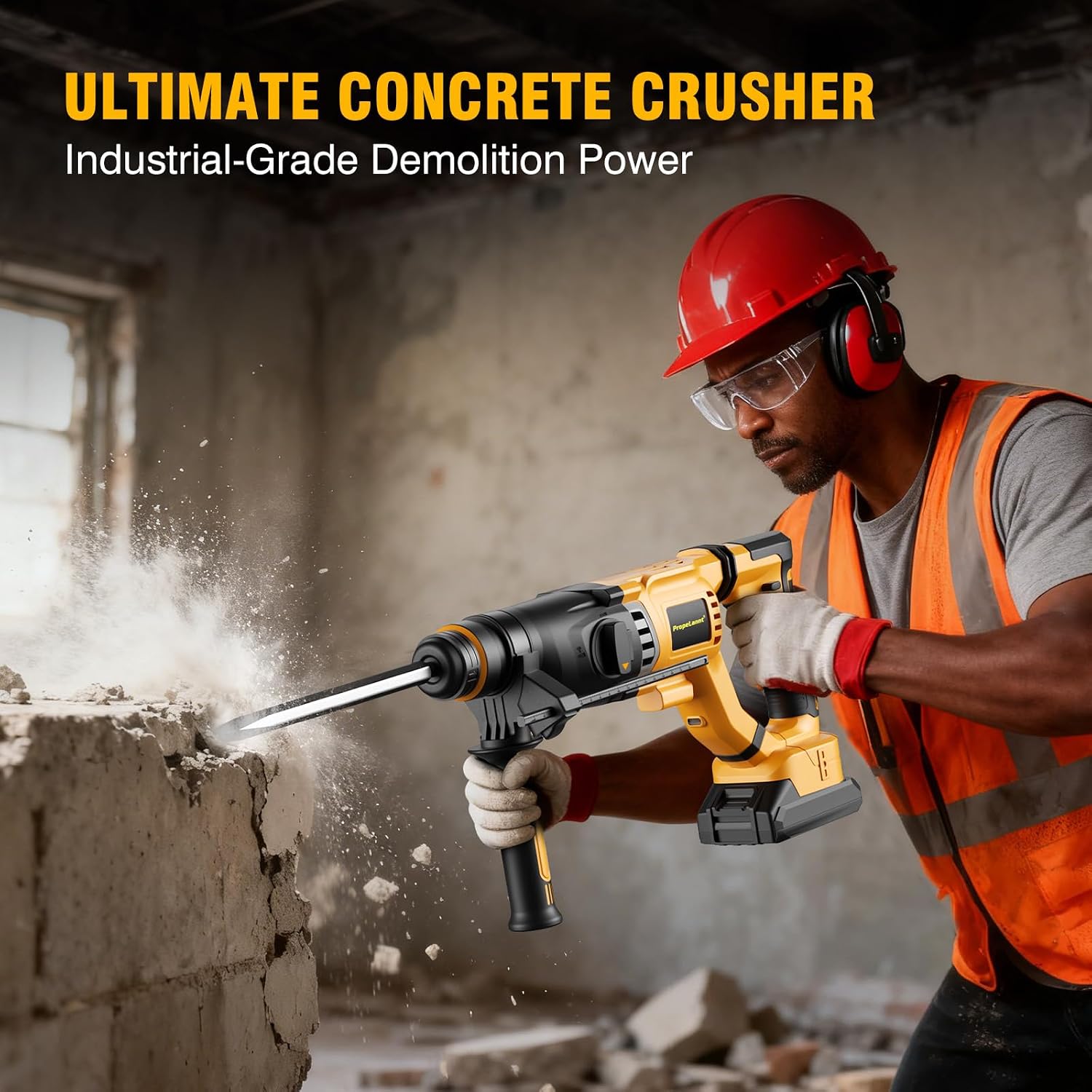 Cordless SDS-Plus Rotary Hammer Drill Compatible with Dewalt 20V MAX, 3J