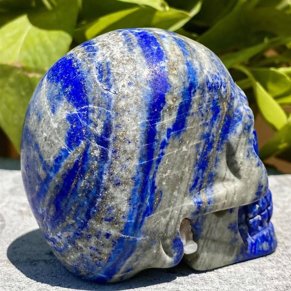 Amazon.co.jp: 結晶 天然ラピスラズリスカルクォーツクリスタル彫刻