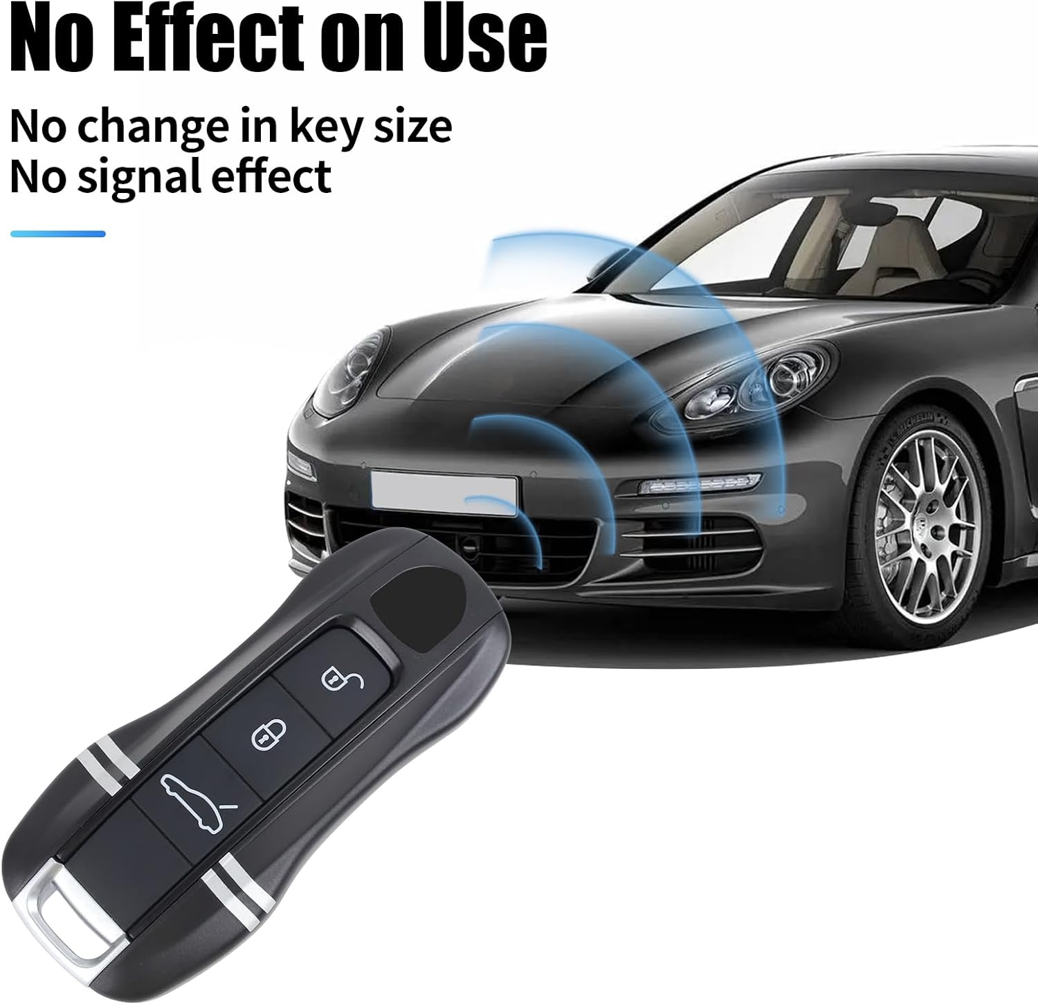Extreme Dark Track Style Key Fob Cover Compatible with Porsche Cayenne 2018-2025 Panamera 2017-2024 911 2019-2023 Taycan 2019-2024 Compatible with Porsche Key Cover