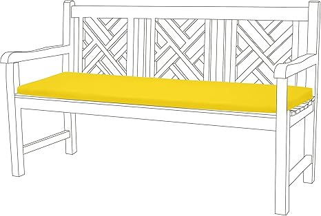 Gardenista 3 Seater Garden Bench Cushion 143x52 cm | Water Resistant ...