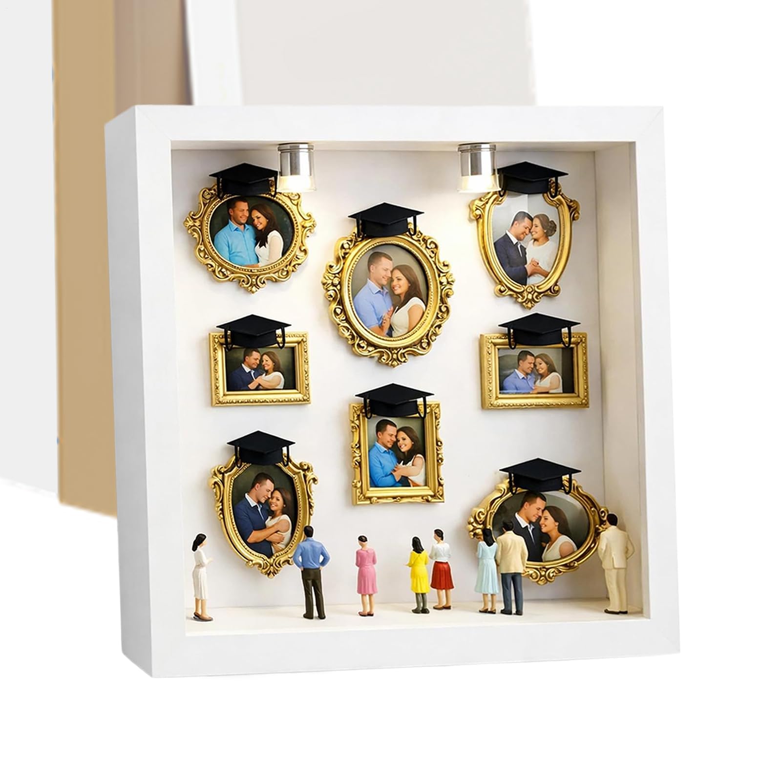 Marcos de fotos de oro DIY para decorar tu boda y salón