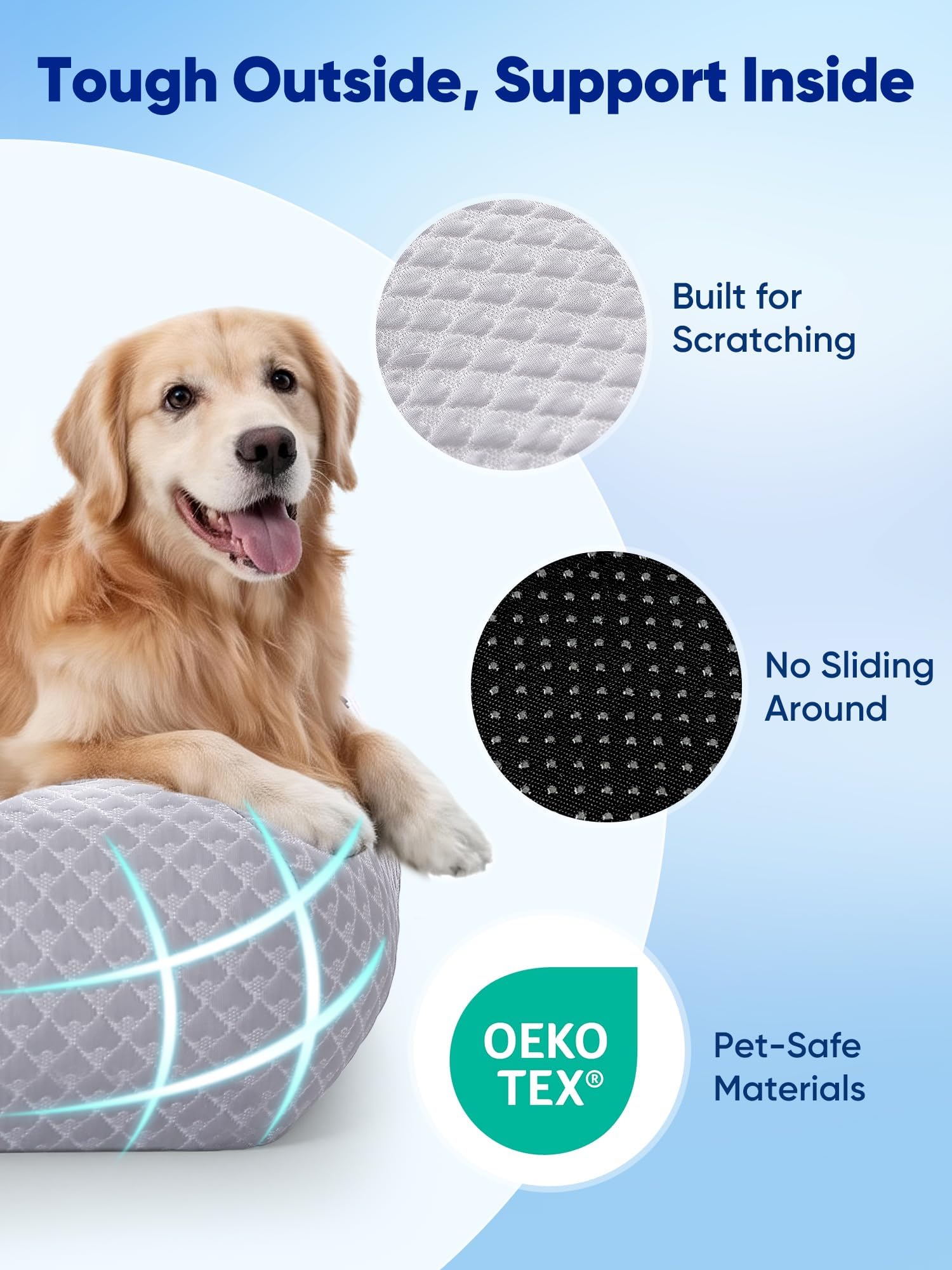 Amazon.co.jp: Rywell 3-in-1 冷却犬用ベッド 大型犬 犬用冷却マット