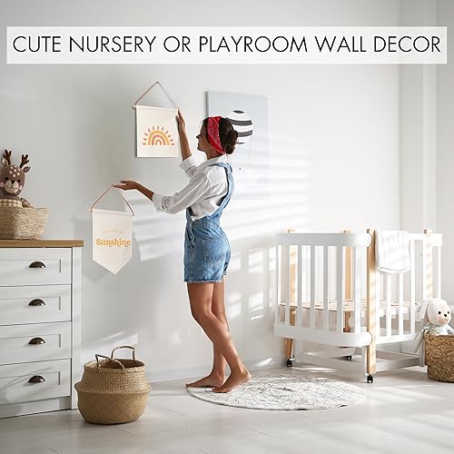 Miniatura 3 de KIBAGA Hermosos carteles de decoración de pared para guardería, juego de 2 bonitos diseños que son perfectos para la sala de juegos de tus niños