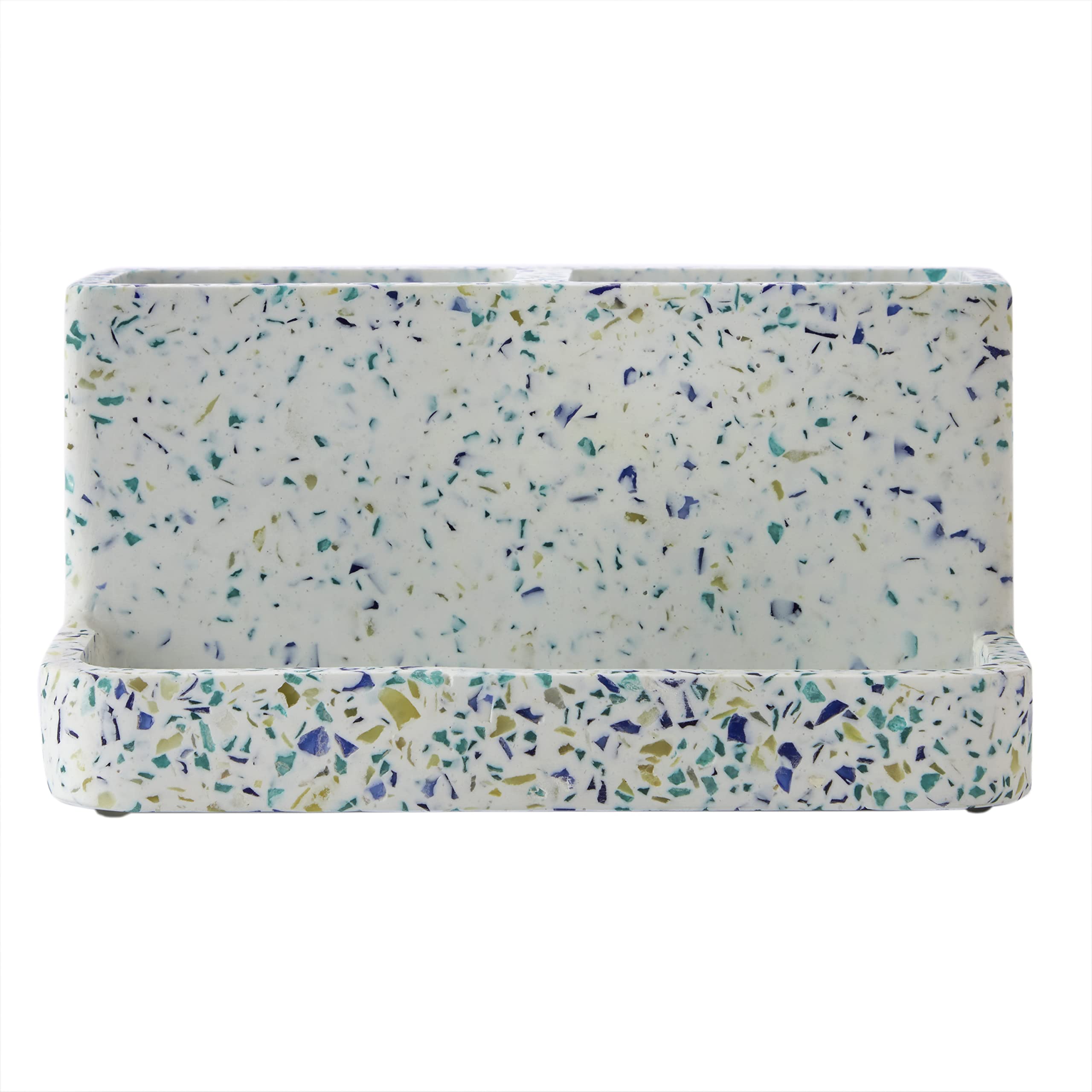 SKL Home por Saturday Knight Ltd. Soporte para Cepillo de Dientes de terrazo Moteado, Multicolor