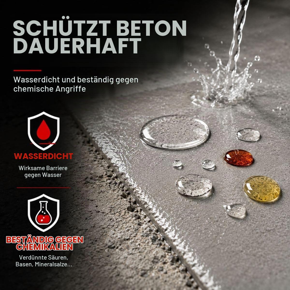 Epoxid-Reparaturmörtel für Löcher und Schlaglöcher: DURPOX - 5 kg | Repariert Beton, Löcher und Schlaglöcher, zirkulierbar, abriebfest, staubdicht, innen und außen. Arcane Industries
