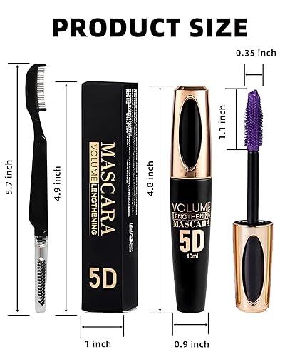 Miniatura 7 de Rímel impermeable verde para pestañas, extensiones de pestañas líquidas de fibra de seda 5D, rímel de tubos de colores con cepillo de pestañas,