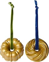Vista 1 de Nordic Ware Bundt - Juego de adornos dorados, 2 piezas