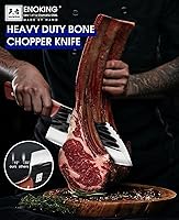 Vista 28 de ENOKING Cuchillo vikingo para carne de 6.1 pulgadas con funda, cuchillo para cortar carne, cuchillos de chef japoneses para el hogar, cocina