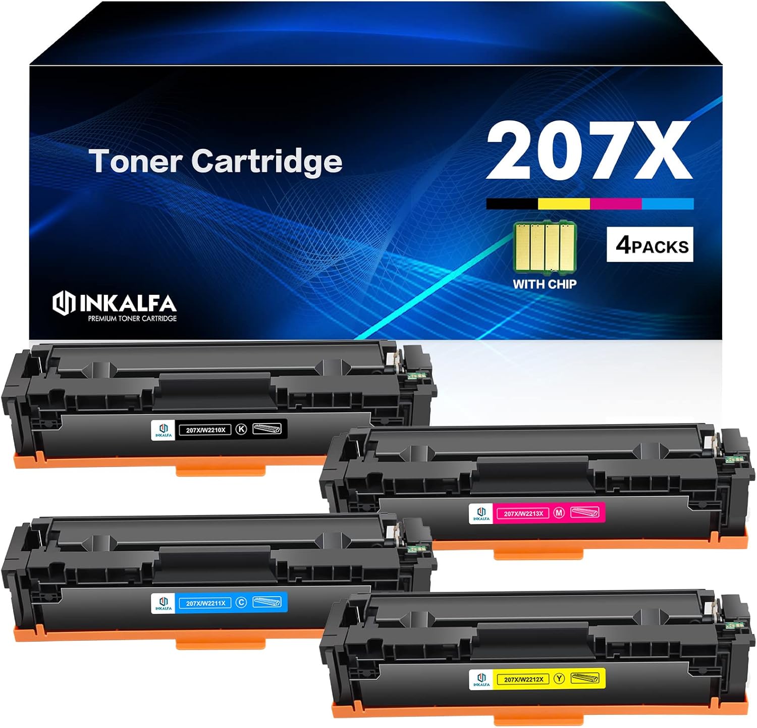 LOSMANN 207A met chip toner compatibel met HP 207A