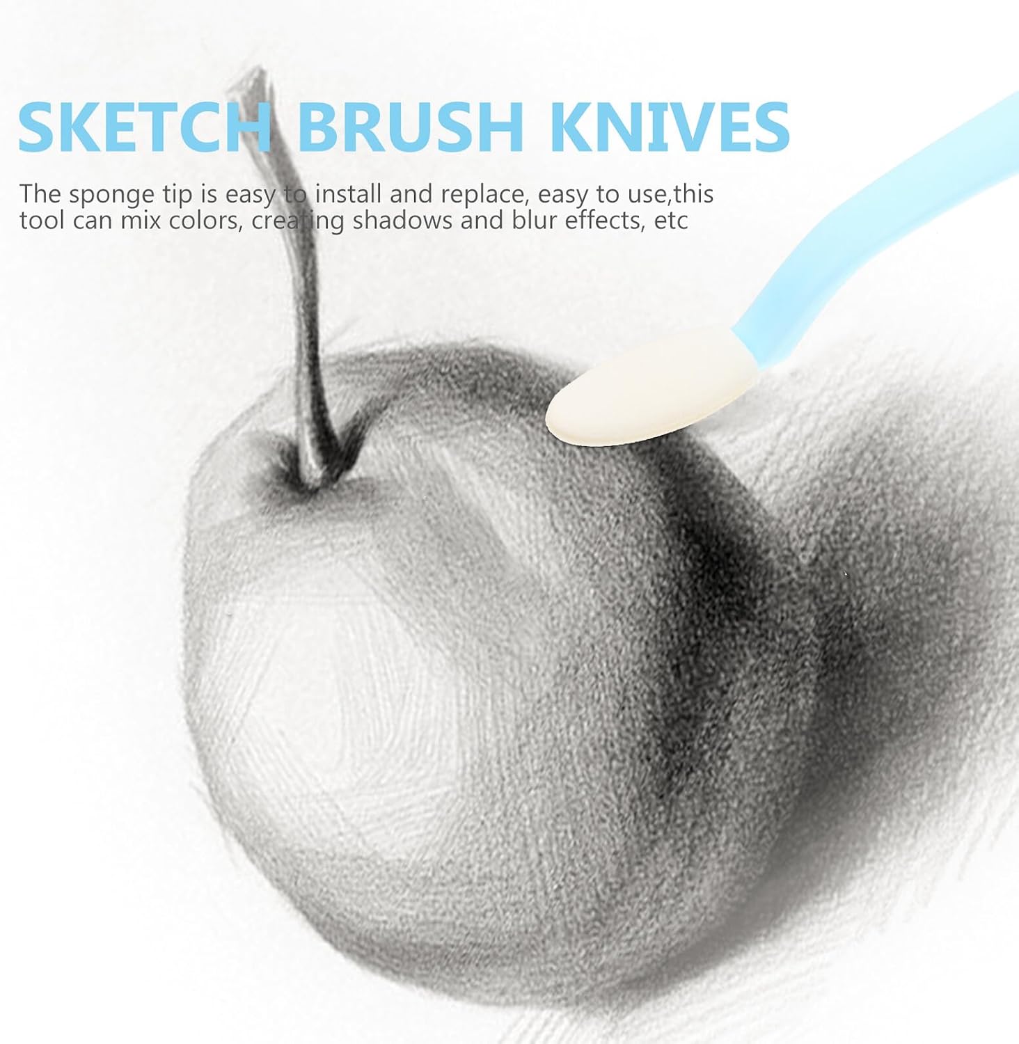 Artist Sketch Wiper with Replaceable Sponge Tips Drawing Tools for Students Blending Smudging and Correction in Art Sketching Supplies
