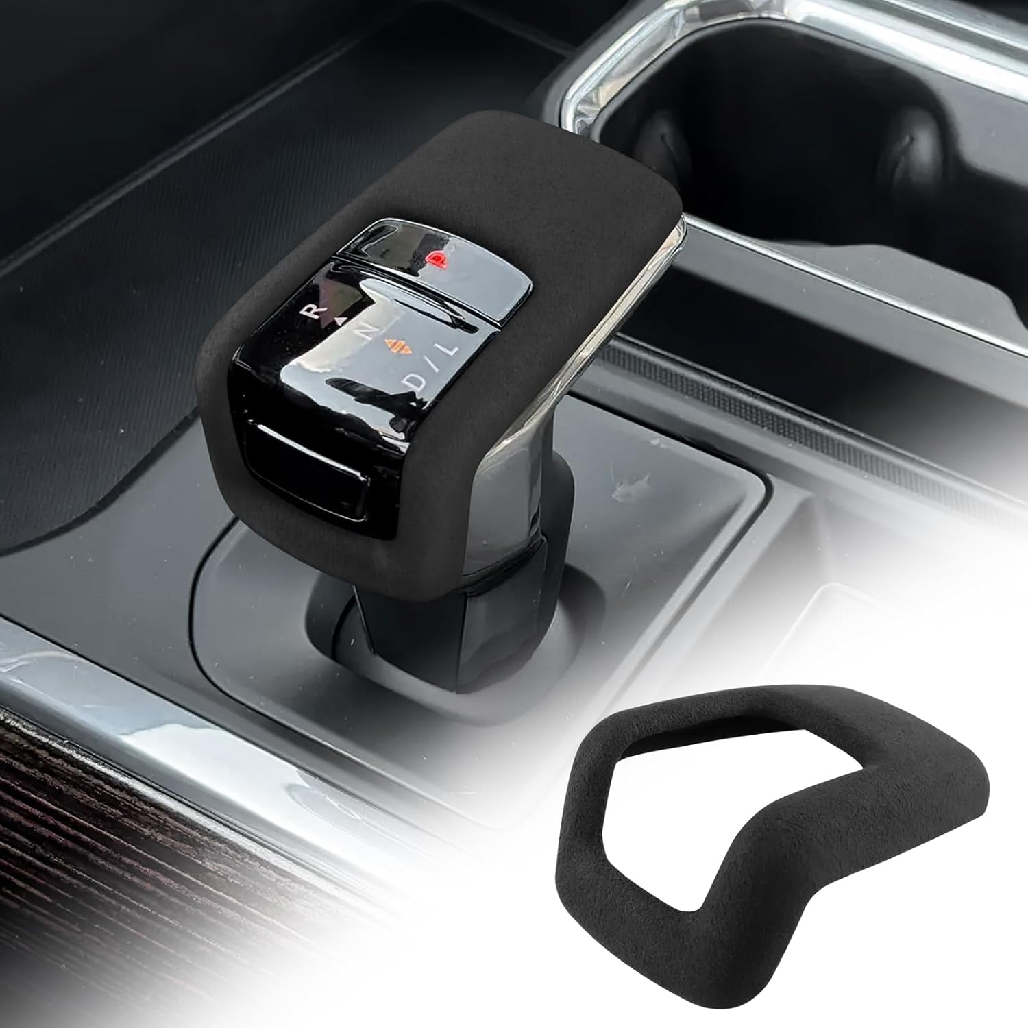 Center Gear Shift Head Cover Trim for 2022-2026 Chevrolet Silverado/GMC Sierra 1500 Automotive Interior Protection Accessories (Black)