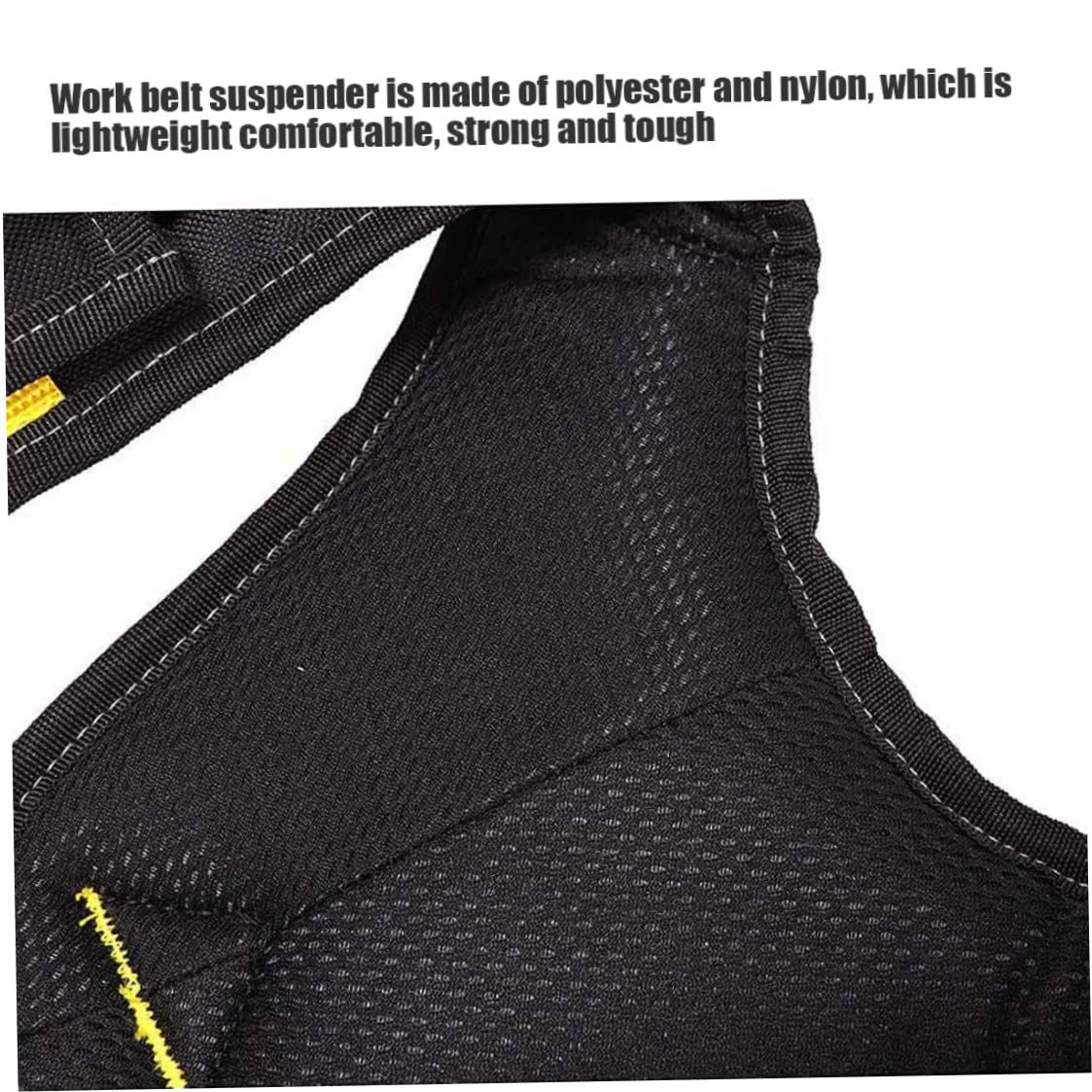 Terreteros de cinturón de herramientas, tirantes acolchados de 3 puntos, tirantes de cinturón de servicio pesado en forma de Y, tirantes de trabajo de soporte lumbar ajustable con bolsillo para carpi