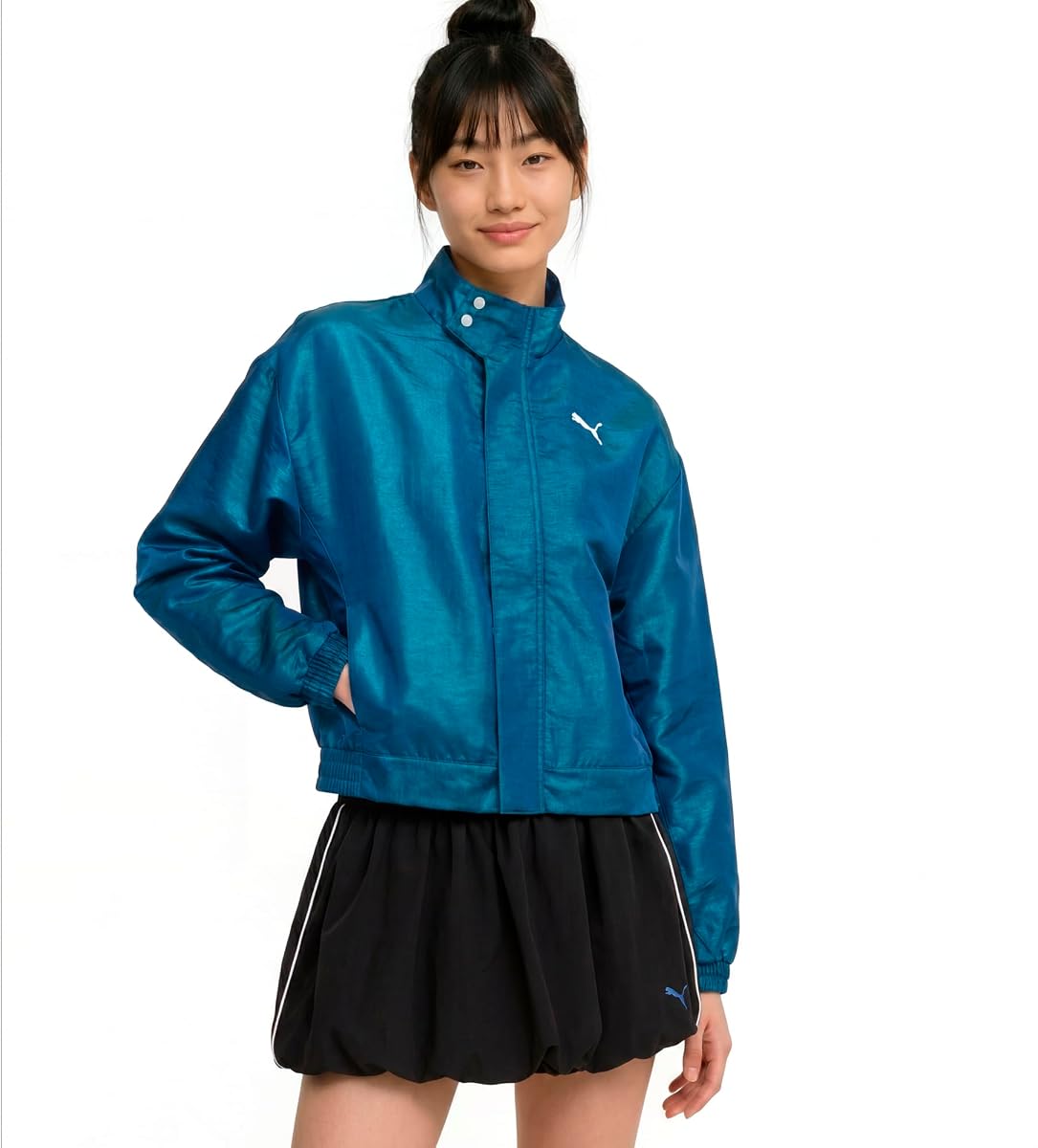 Chaqueta tejida Her Pearlized para mujer