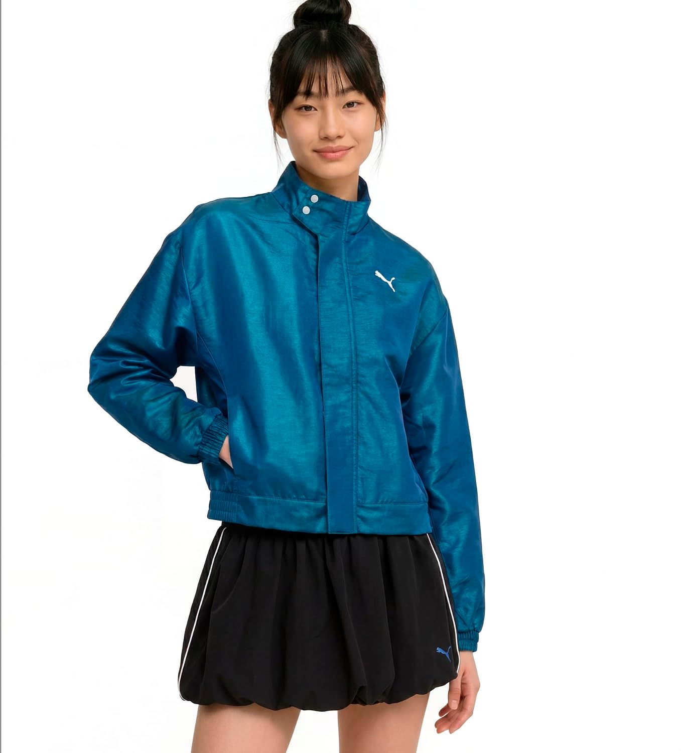 PUMA Women's Her Pearlized Woven Jacket