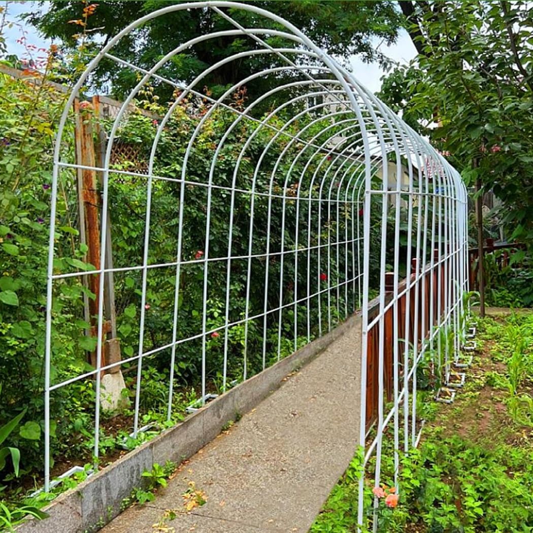 Czarna metalowa altana ogrodowa, łuk na wesela, rośliny pnące, dekoracyjne patio i podwórko, 1,20 m x 2,20 m x 25 cm, idealna na ścieżki trawnikowe i dekoracje nad morze