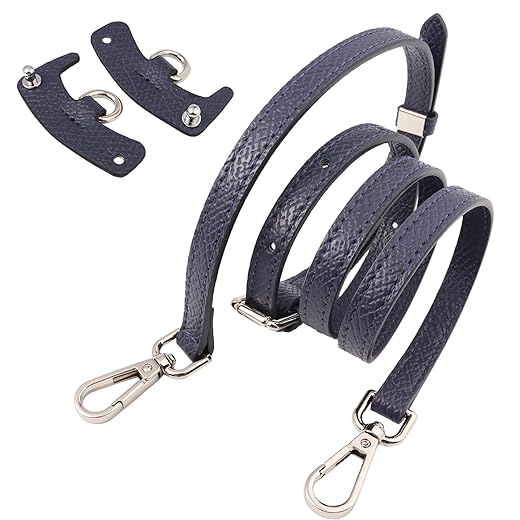 COLSEEY Leather Purse Straps Replacement Crossbody Shoulder Strap Adjustable for for Mini Le PLIAGE Handbag Purse (Sapphire blue)