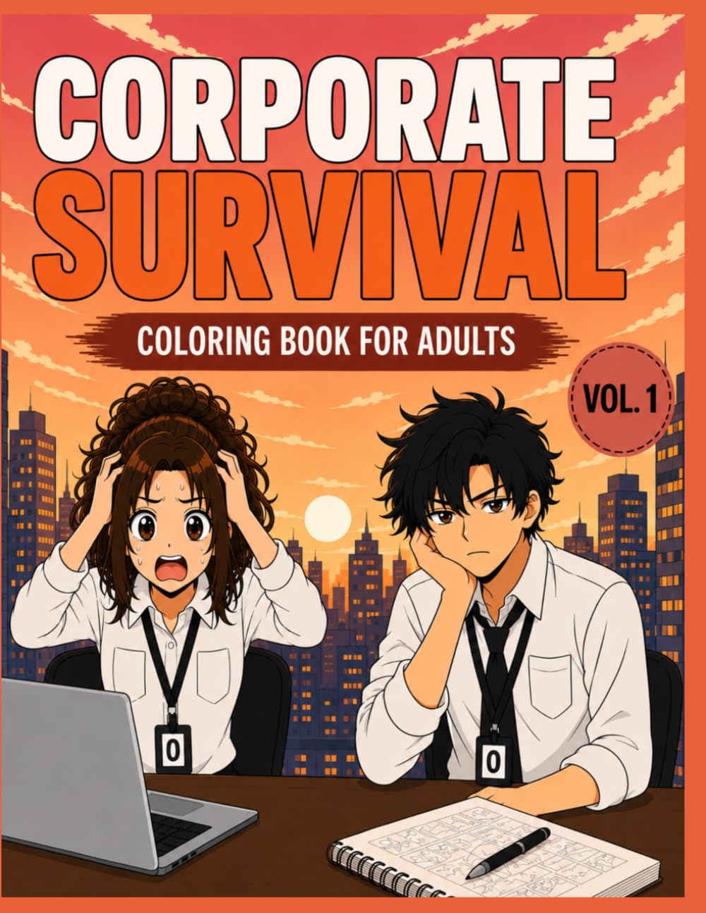 Corporate Survival Vol. 1: Funny Adult Coloring Book: Relatable Office Life, Corporate Humor, Burnout, Meetings & Work Chaos