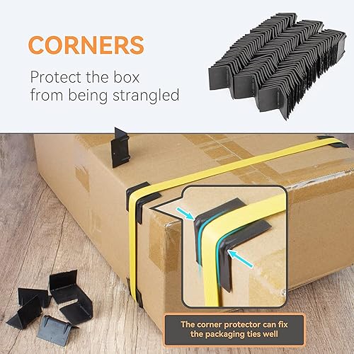 Miniatura 5 de Kit de flejado de embalaje de paletas, sellador de herramientas de bandas de alta resistencia 4 en 1, carrete de bobina de 660 pies de largo x 1/2