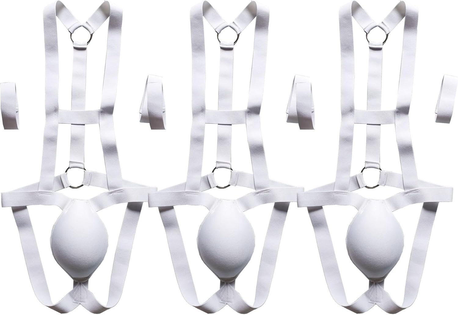 JEKE-DG Men's Chest Harness Bodysuit Lingerie Stretch Thong Jumpsuits Sexy Jockstrap Leotard Halter Underwear
