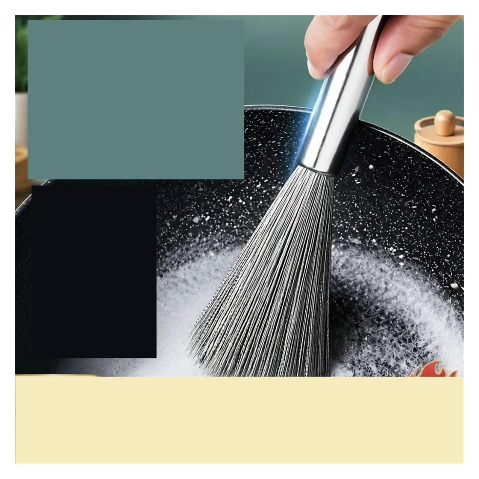 5pcs Stainless Steel Pot Brush pour Cuisine