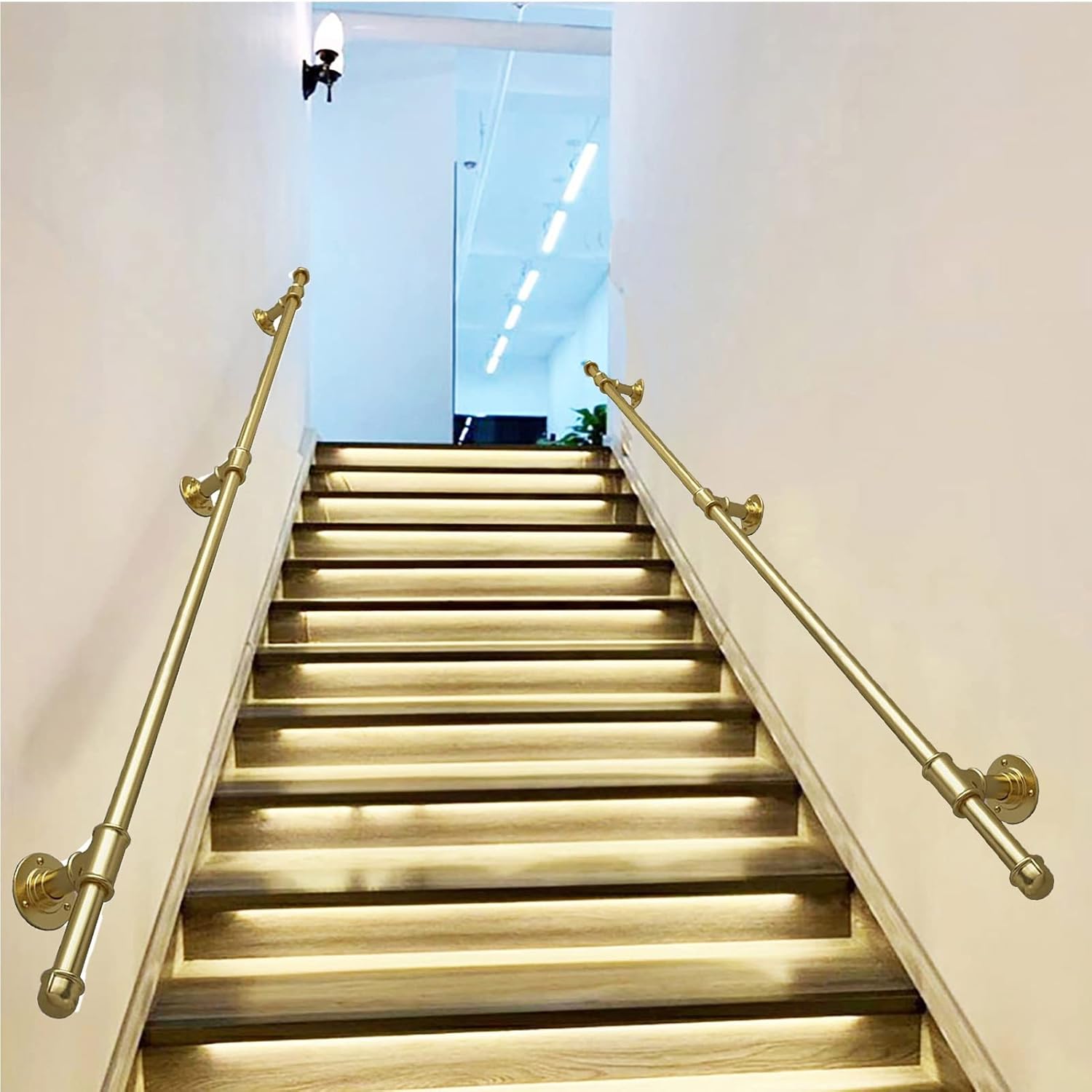 Handrail for Stairs,Wrought Iron Hand Rails Banister Bathroom Corridor