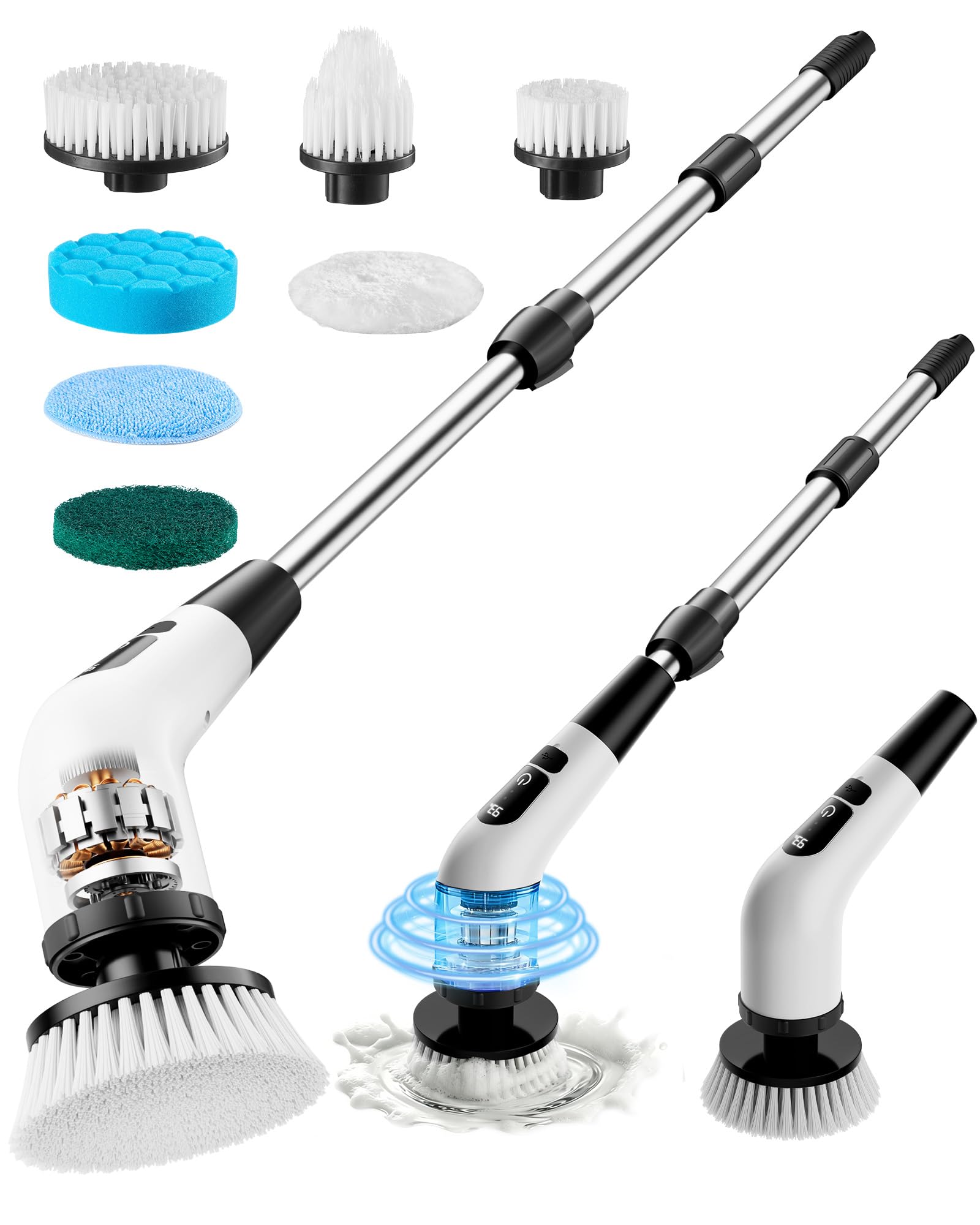 Liffllted Powerful Electric Spin Scrubber
