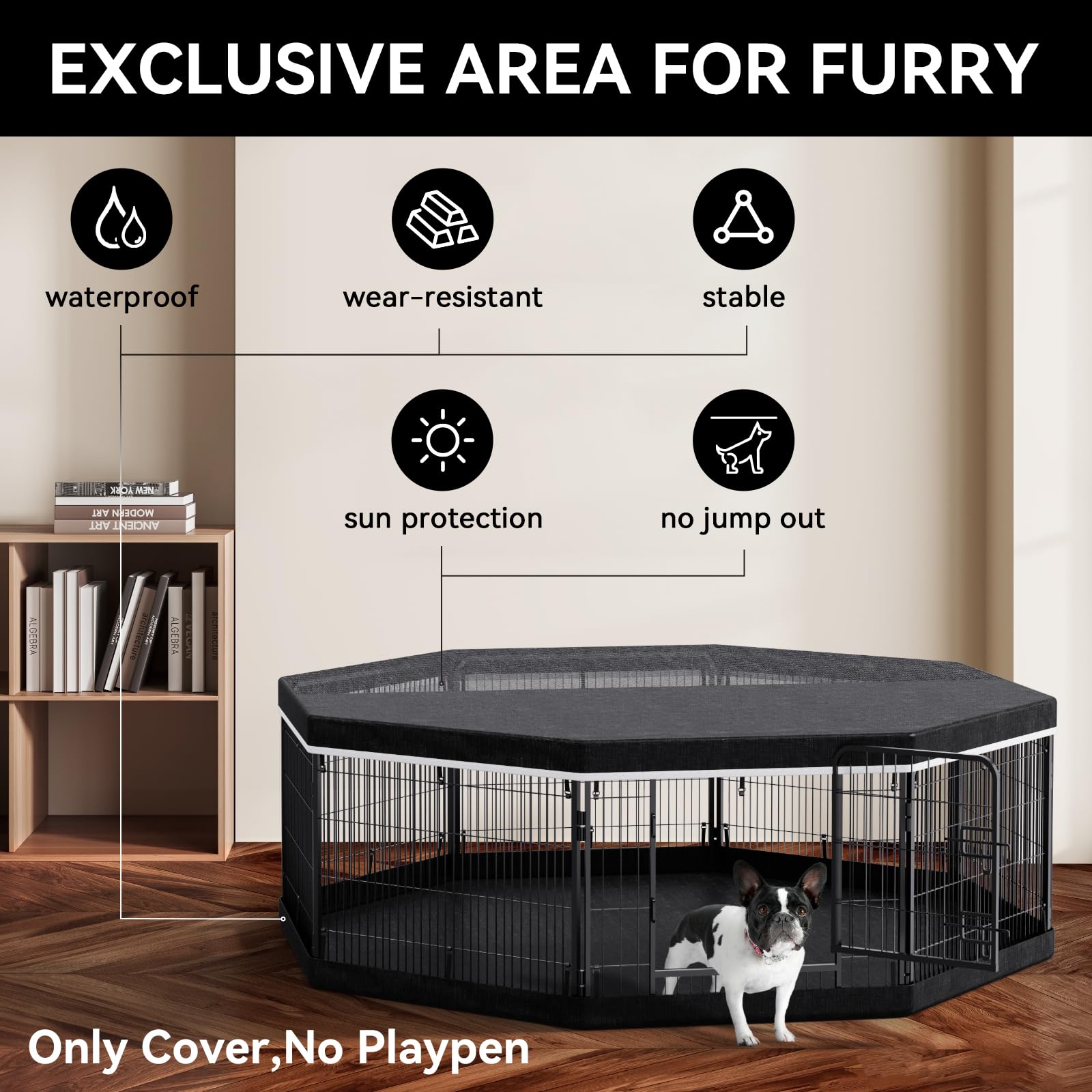 PJYuCien Dog Puppy Playpen Botto Pad for 24 Inch 8-Panel Octagons