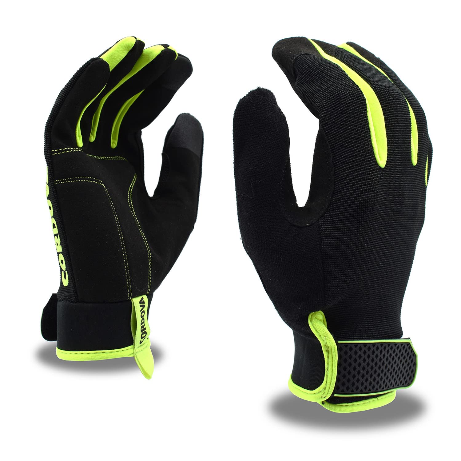 Cordova 99401 High Performance, Hi-Vis Utility Gloves, One Pair, Large, 3-Pack