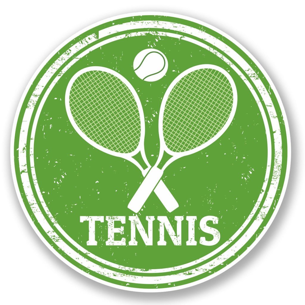 Destinationvinyl 2 X 30Cm/300Mm Tennis Window Cling Sticker Car Van Campervan Glass #5548