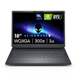 Alienware 18 Area-51 Gaming Laptop AA18250-18-inch QHD+ 300Hz 3ms Display, Intel Core Ultra 9-275HX, 32GB DDR5 RAM, 1TB SSD, NVIDIA GeForce RTX 5070, Windows 11 Home, Onsite Service - Liquid Teal - Amazon product rated Grade A