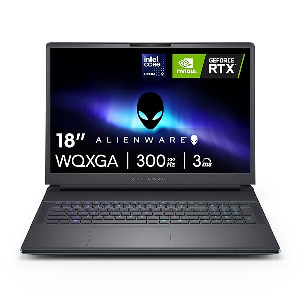 Alienware 18 Area-51 Gaming Laptop AA18250-18-inch QHD+ 300Hz 3ms Display, Intel Core Ultra 9-275HX, 32GB DDR5 RAM, 1TB SSD, NVIDIA GeForce RTX 5070, Windows 11 Home, Onsite Service - Liquid Teal