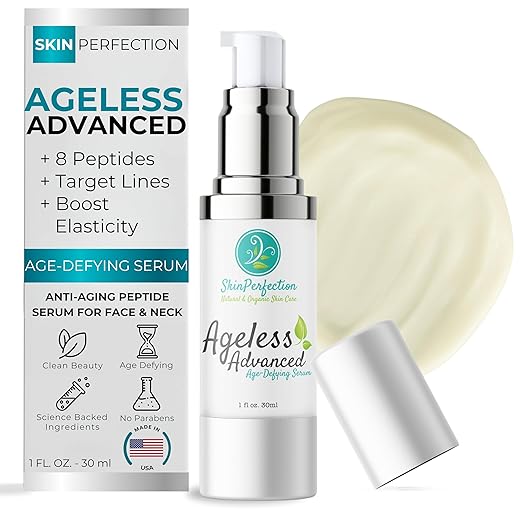 Skin Perfection Ageless Advanced Age-defying Serum Anti-aging Peptides Snap 8 Adipofill Matrixyl Synthe 6 Skin Firm Dipeptide Syn-ake Syn-coll Dmae Haloxyl Hyaluronic Acid