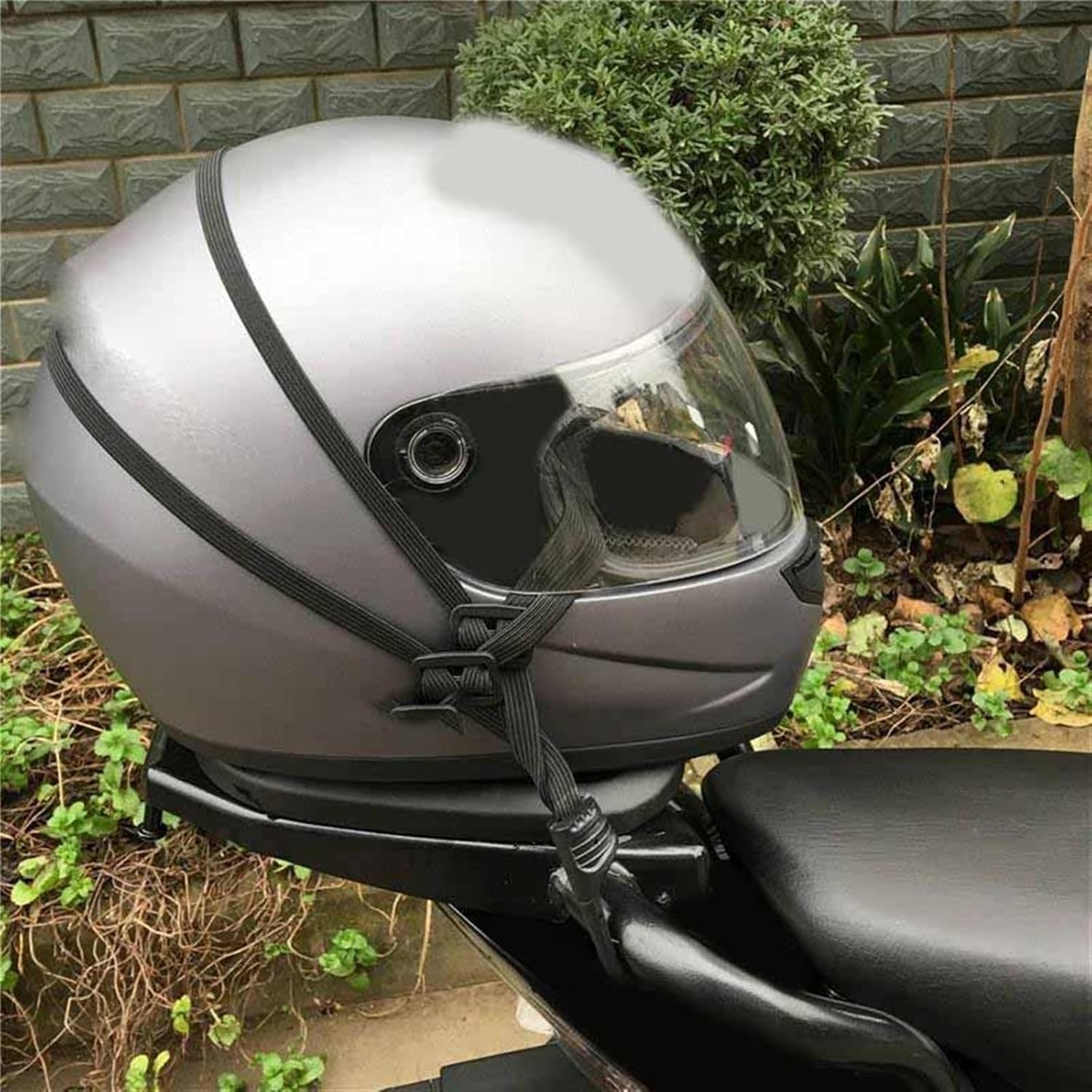 オートバイ用格納式ヘルメット ラゲッジ 伸縮ロープ ストラップ に適合するエンデューロ ハイパーモタード 1100 用