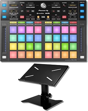 Pioneer DDJ-XP2 Sub-Controller Bundle with Pioneer DJC-STS1 Booth Stand 32 Performance Pads, Slide FX Strips, rekordbox DVS Included, Bus-Powered