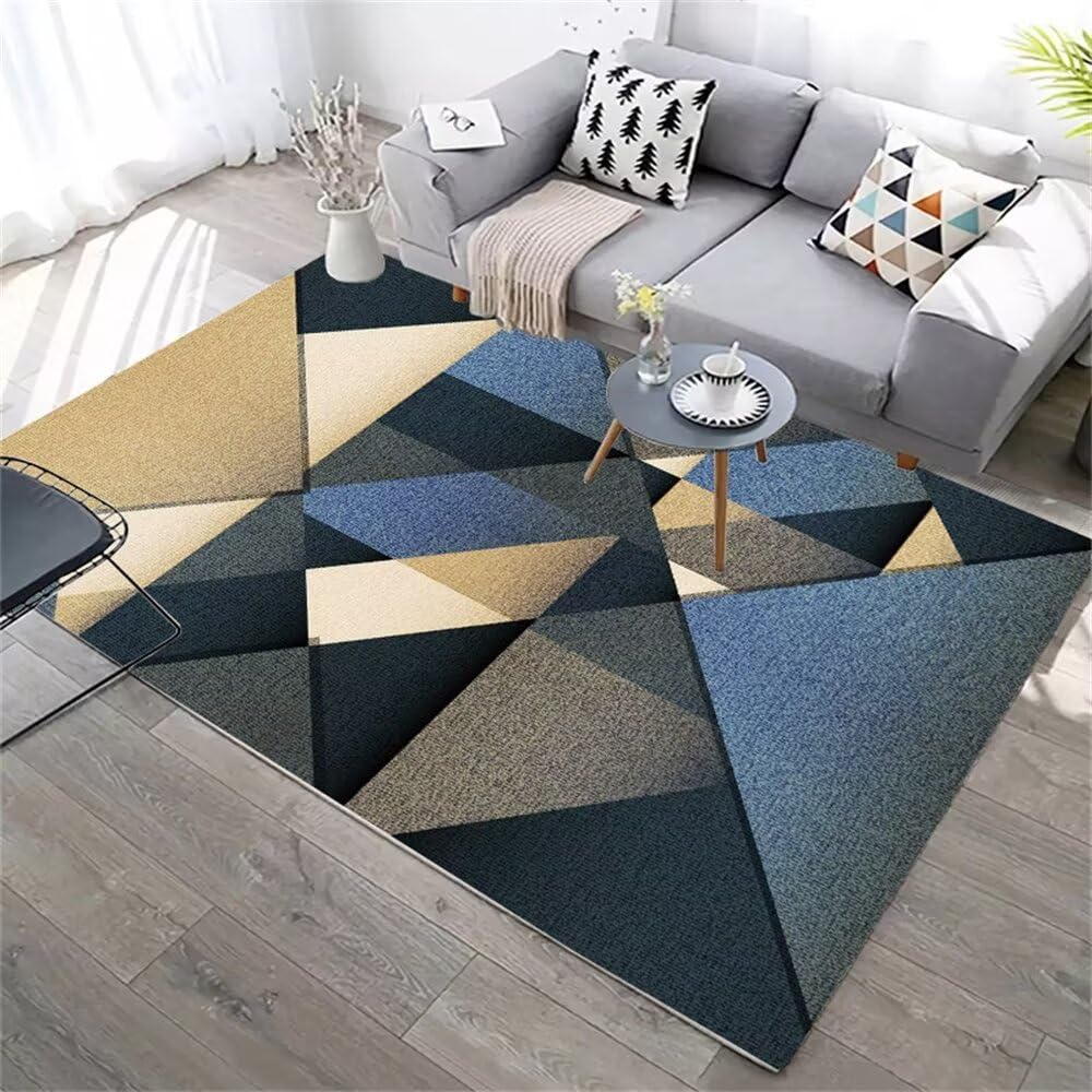 Tapis moderne à motif géométrique pour sécuriser les sols glissants
