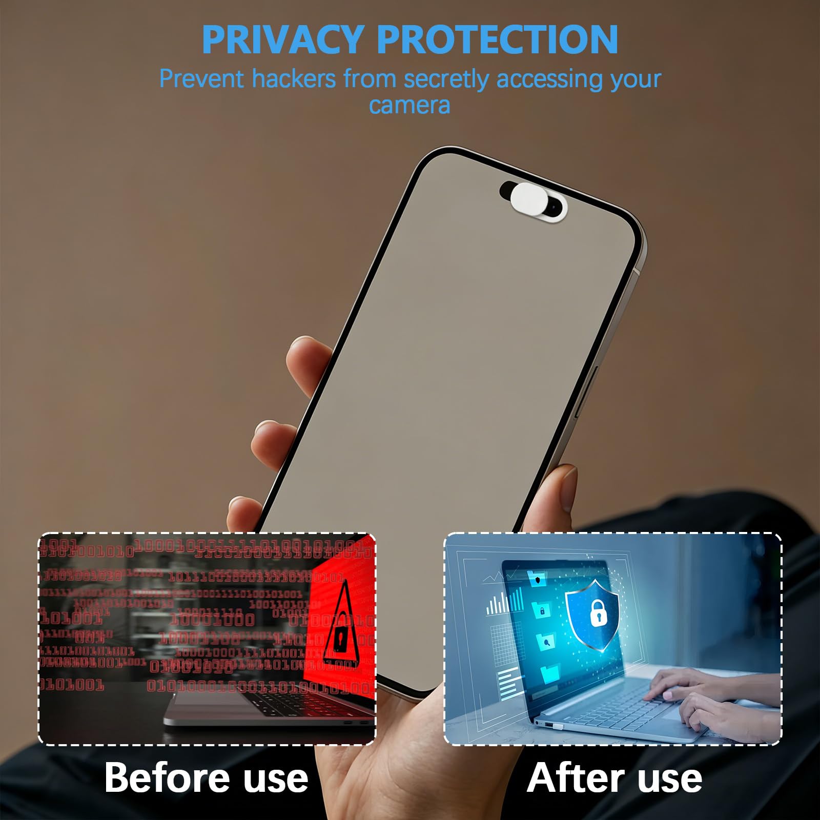 Cover per webcam laptop fotocamera telefono 0.027mm ultra sottile protezione privacy