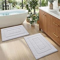 Vista 23 de DEXI - Alfombra de baño antideslizante, absorbente, de alta calidad, lavable a máquina, cómoda alfombra para cuarto de baño