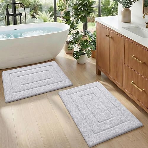 Miniatura 23 de DEXI - Alfombra de baño antideslizante, absorbente, de alta calidad, lavable a máquina, cómoda alfombra para cuarto de baño