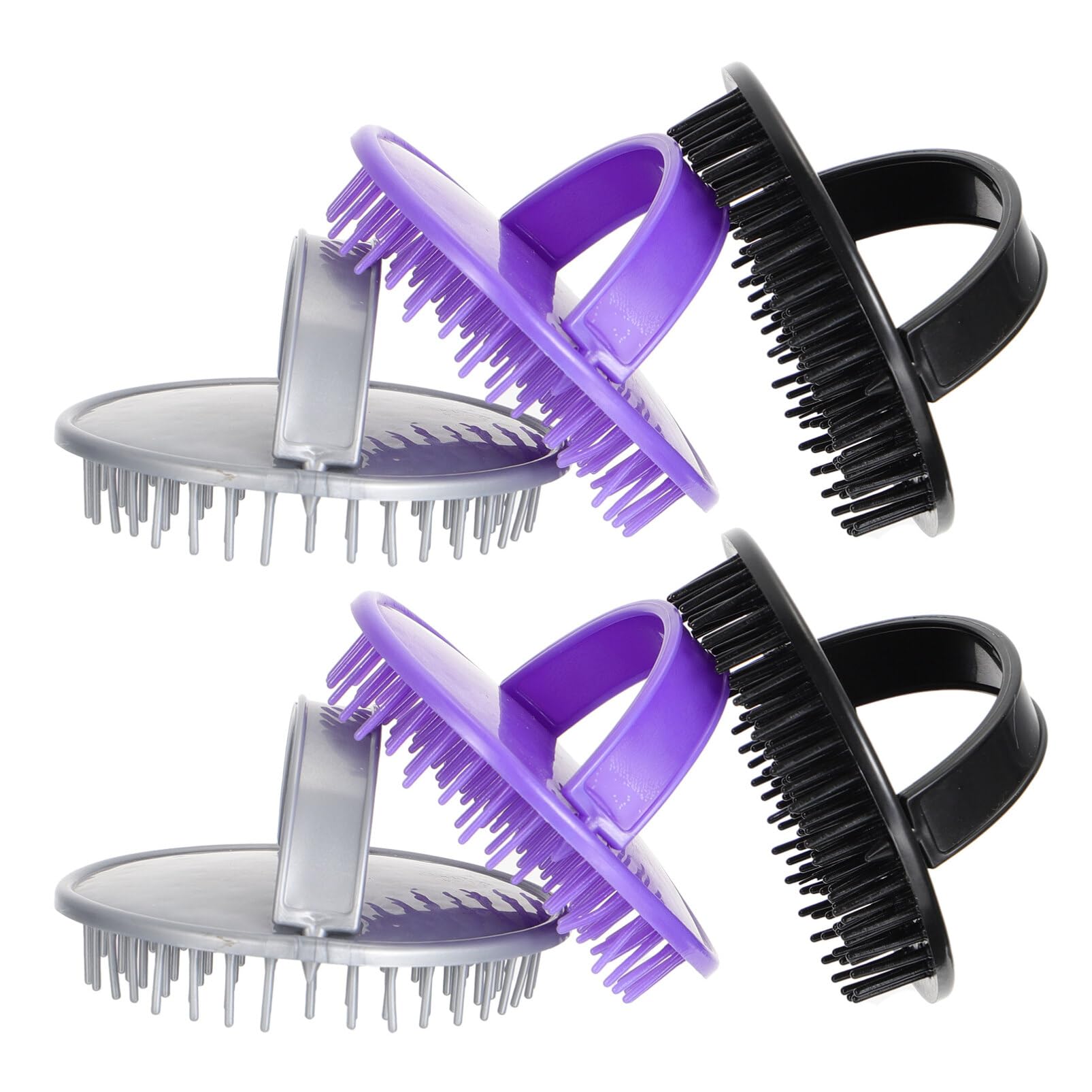 Peigne de lavage manuel pour cuir chevelu et grattoir de massage corps - 8