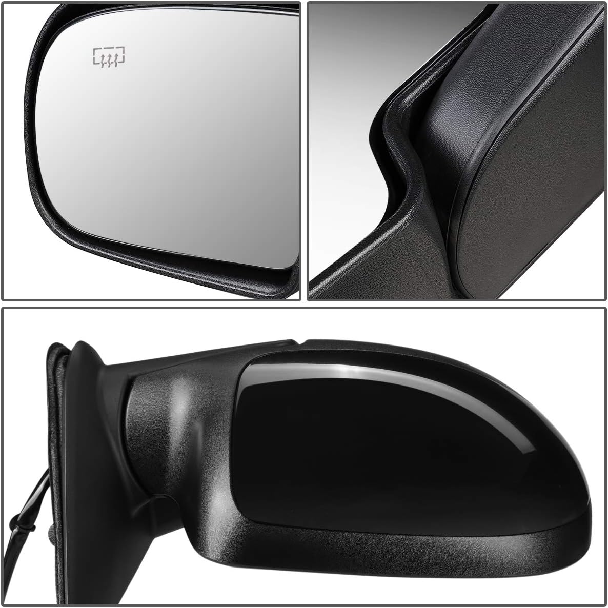 Auto Dynasty GM1320295 GM1321295 Pair OE Style Powered+Heated Side View Door Mirror Compatible with Chevy Avalanche 03-06