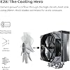 MONTECH NX400 - CPU Hava Soğutucu, Tek Kule, 4 Gelişmiş Isı Borusu, 52 Kanatlı Isı Emici, E28, 120 mm FDB Statik Basınçlı Fan, 28 mm Fan Kalınlığı, Köşe Kapağı Ayak Pedleri, Cilalı Üst Kapak - Siyah