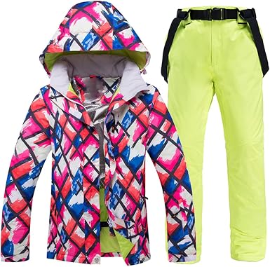 Amazon.com: Pokem\u0026Hent Traje de esquí para mujer -22.0 °F cálido invierno  ropa de nieve traje de mujer chaqueta de esquí + pantalones traje de  snowboard : Ropa, Zapatos y Joyería
