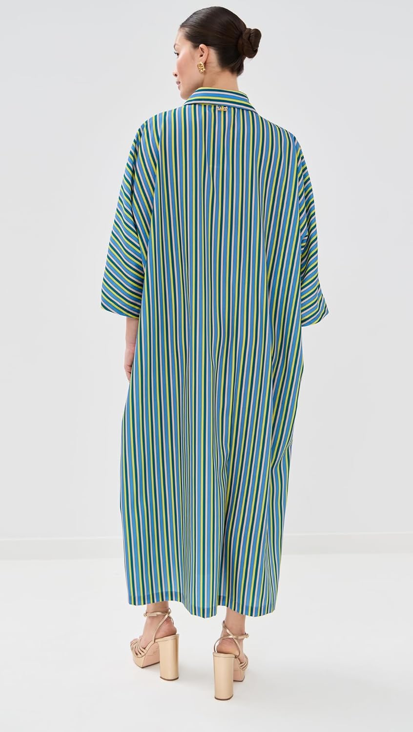 La Vie Style House Women's Stripe Maxi Everyday Dress - Image 3