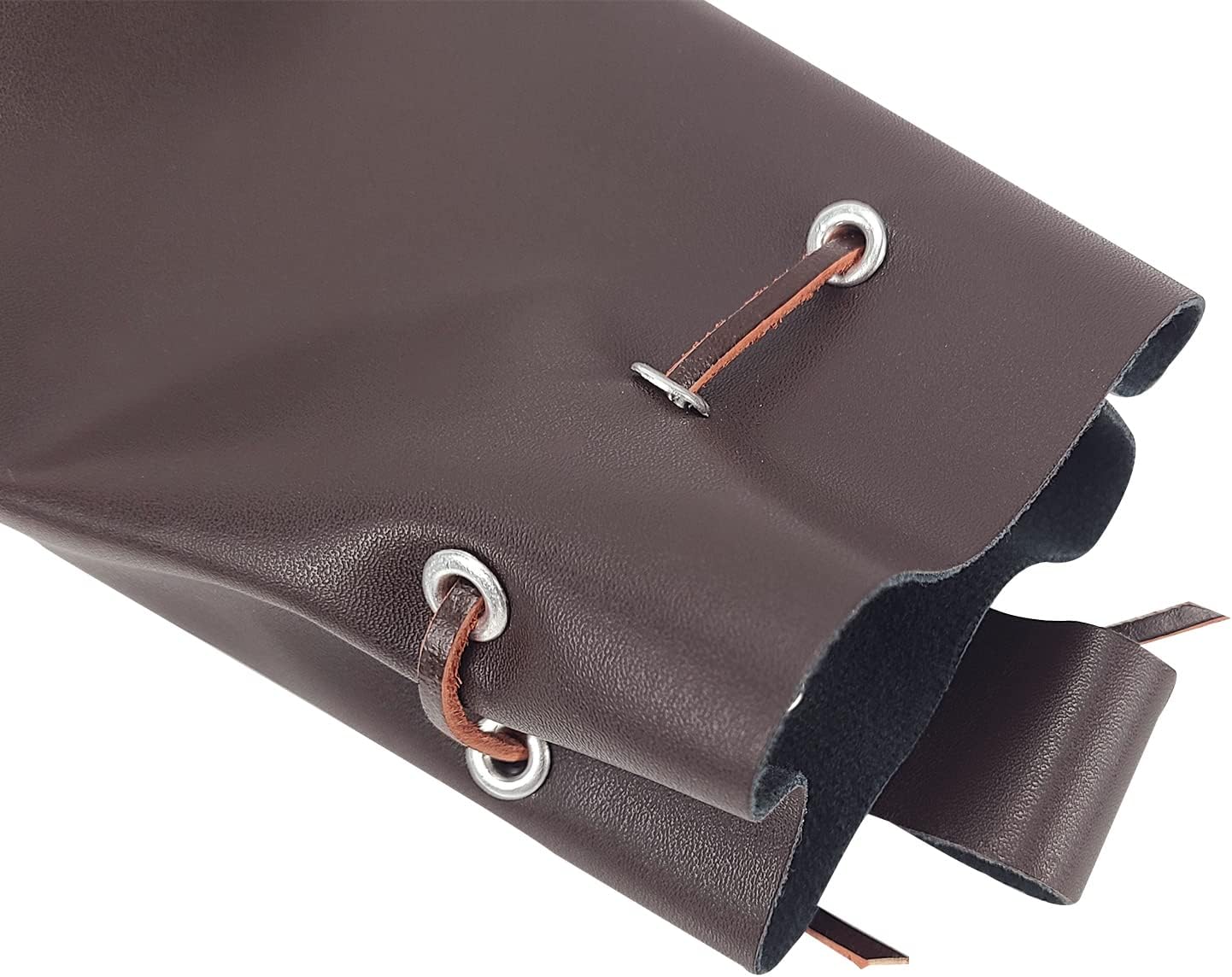 MYAYD PU Leather Medieval belt bag drawstring bag coin purse handmade for Men Women