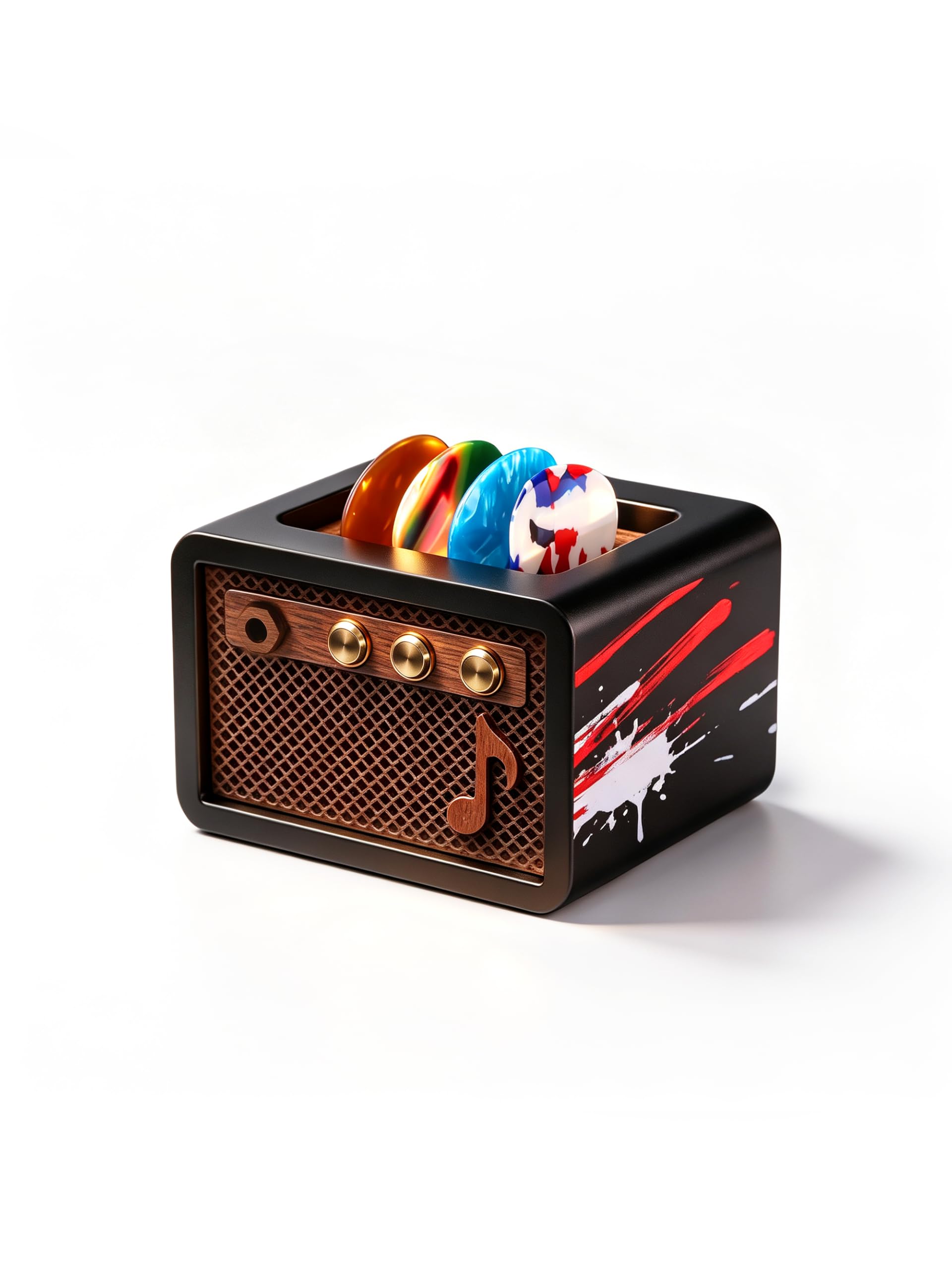 CoolGift Mart Soporte para púas de guitarra de graffiti, regalos de
